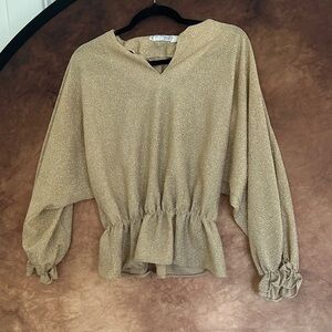 Elegant Gold Women's Blouse